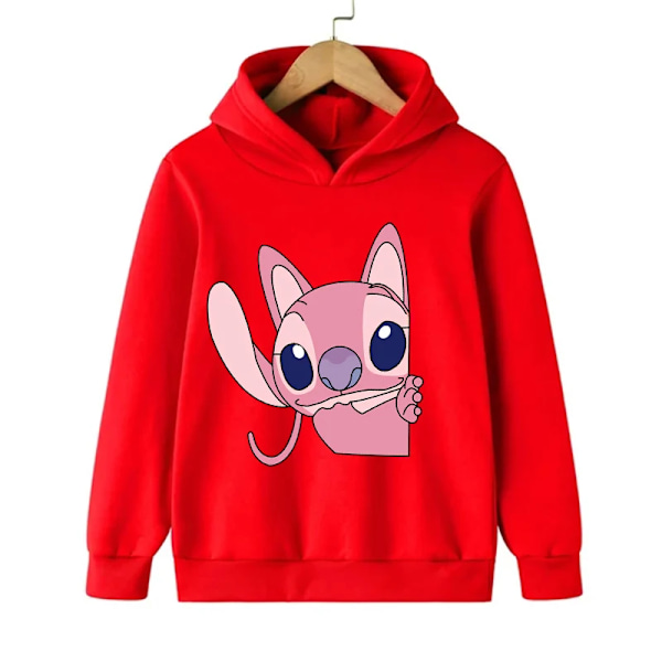 Rolig 90'er julestitch luvtröja Børn Tegnede Tøj Børn Pige Dreng Lilo and Stitch Sweatshirt Hoodie Baby Casual Top 59012 59012 150CM