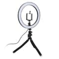 Selfie lampe/Ringlys (26 cm) med fleksibelt stativ