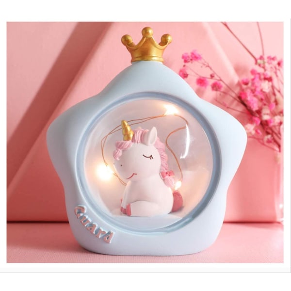 Girl's Heart Creative Gift Unicorn Princess Night Light Star