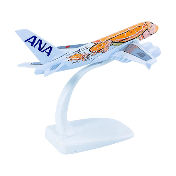 Hopeup 1/500 Mini Simulert Faststofflegering Ana A380 Bar Flymodell Leke Hjemmedekorasjon