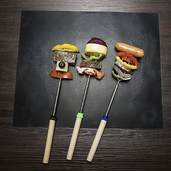 3-pack grillmattor, återanvändbara non-stick grillmattor för gasolgrillar.