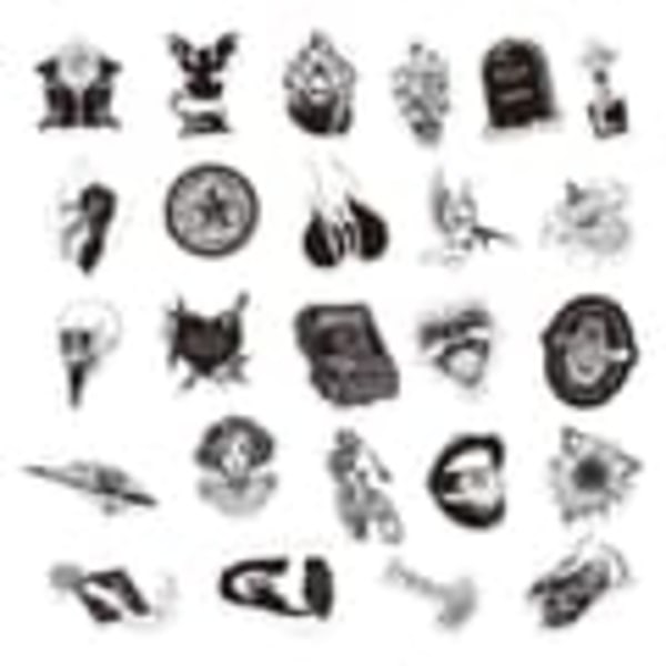50x Klistermærker og Decals - VSCO Goth