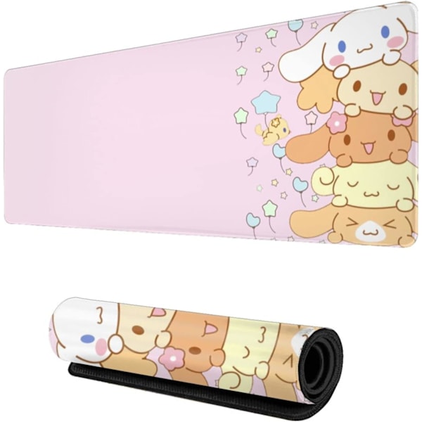 Kawaii Stora Rosa Musmattor med Design Nyhet Anime Tangentbordsmatta Halkfri Utökad Full Skrivbords Söt Tangentbordsmatta Vattentät
