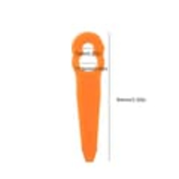 100-pakning Plastgressklipperblader for Stihl FSA 45
