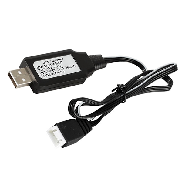 11.1V 500mA USB-laddningskabel 4-stiftskontakt för Lipo Li-ion RC Leksaksbatteri