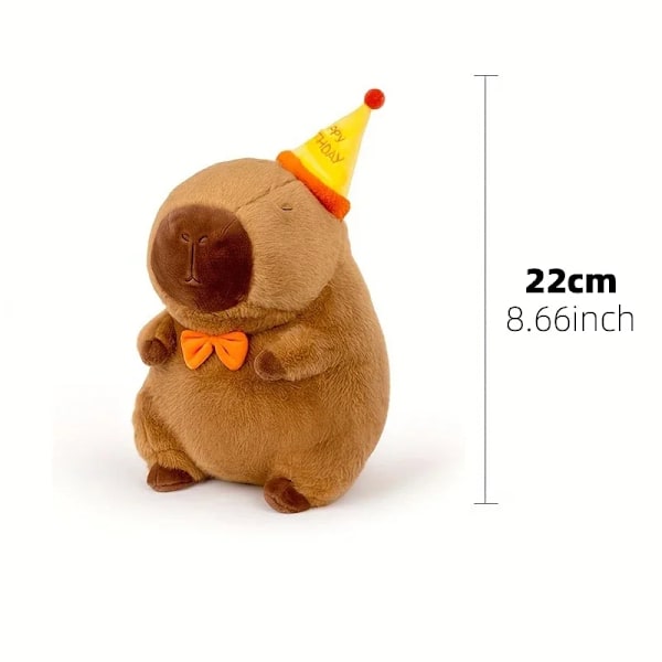 23cm Capybara Plysch Simulering Capibara Anime Fluffig Leksak Söt Docka Gosedjur Mjuk Docka Plysch Jul Thanksgiving Gåva Birthday Capybara
