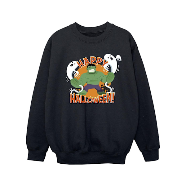 Marvel Girls Hulk Happy Halloween Sweatshirt 7-8 år Svart Black