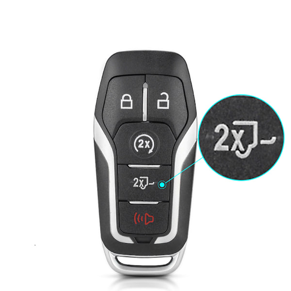 Intelligent Fjärrnyckelskal, för Ford Mustang Edge Explorer Fusion Mondeo Kuka 2013 - 2017, 3/4/5 Okonfigurerade Knappar Model 3