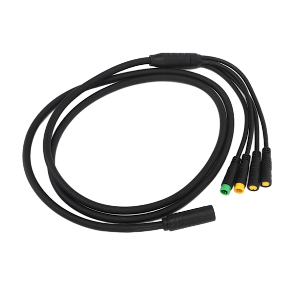 Sykkelmotor Konverteringskabel Vanntett 1 til 4 Mid Drive Motor Skjøteledning for BAFANG BBS01 BBS02 1,2m 0.1
