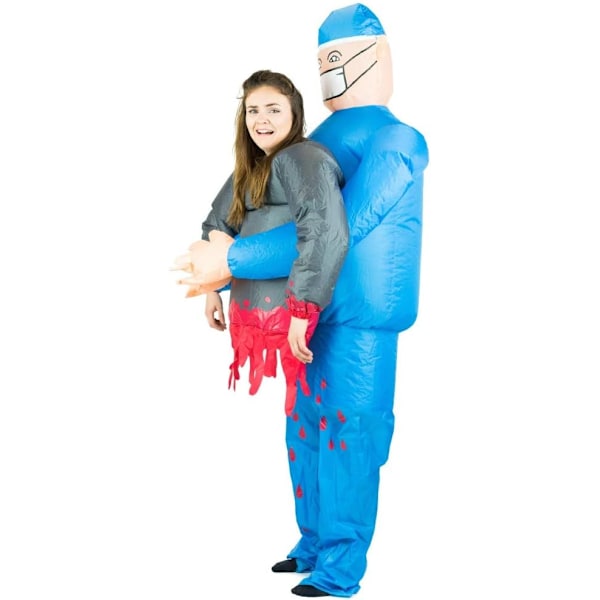 Uppblåsbar dräkt för rolig festdräkt Passar vuxna, uppblåsbar Halloween-dräkt