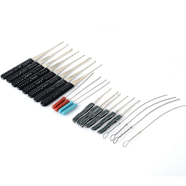 22 Pcs Set Locksmith Tools Lock Pin Broken Key Extraction Key Remove Hooks Lock Professional Hand Tools