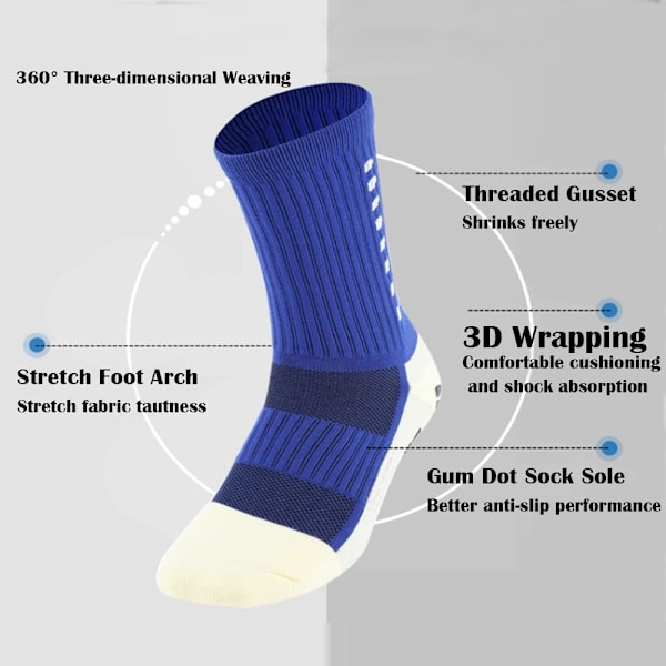 Børnefodboldstrømper Anti-Slip Fodboldstrømper Hospital Grip Atletiske
