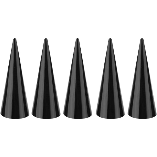 5 st Plast Finger Ring Cone Stand, Single Finger Display Ring Hållare Display Stand Smycken Ringar