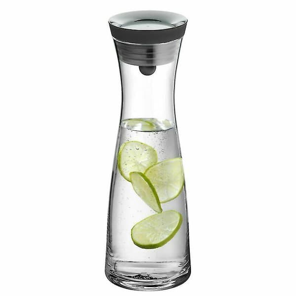 Vannkaraffel 1.8L Borosilikatglassflaske Basic Vippelokk Lukking[GKS]