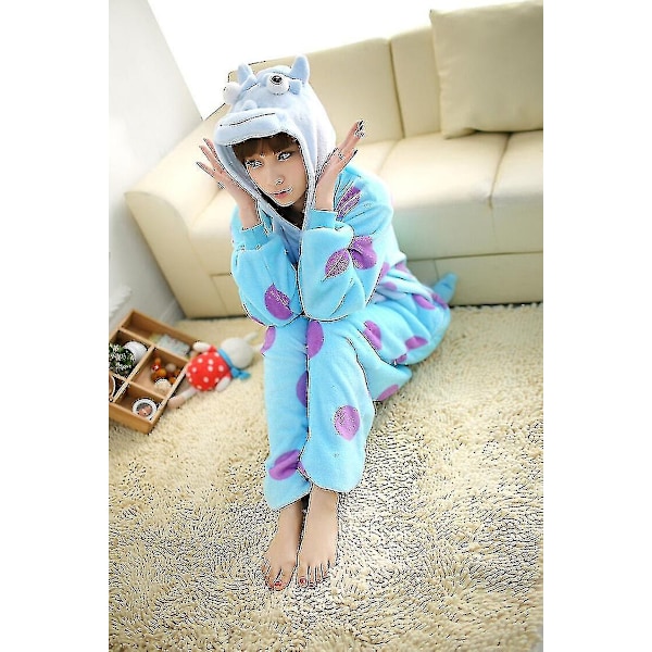 Halloween Unisex Onesie Kigurumi Hieno Pukeutumiskostyymi Hupparit Pyjamat Univaatteet -9-1 - Perfet Sulley Sully S for 150-160cm