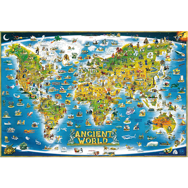 MH-Adult puzzle - 1000 piece puzzle - Antique world map