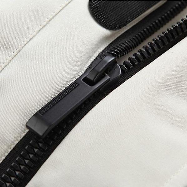 Vinterjacka för män med huva, quiltad dunjacka, avslappnad arbetsjacka qd bäst khaki khaki 3xl