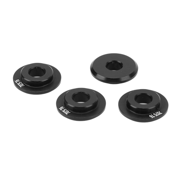 4 stk. Hjul Fælg Adapter Pakning Aluminium Legering Robust Holdbar Hjul Adapter til TRAXXAS UDR 1/7 RC Bil Sort
