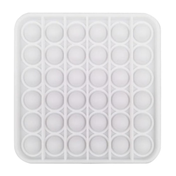 Stuff Certified® Pop It - Fidget Anti Stress Leksak Bubbla Leksak Silikon Fyrkantig Vit