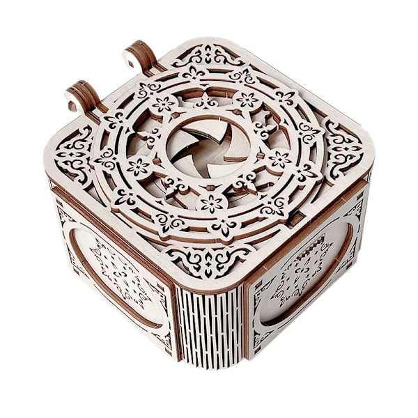 Love shape mechanical jewelry boxed 3D three-dimensional model nest, music box