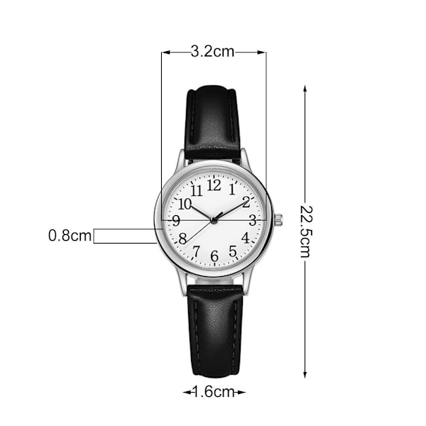 Damklocka Armbandsur VIT white