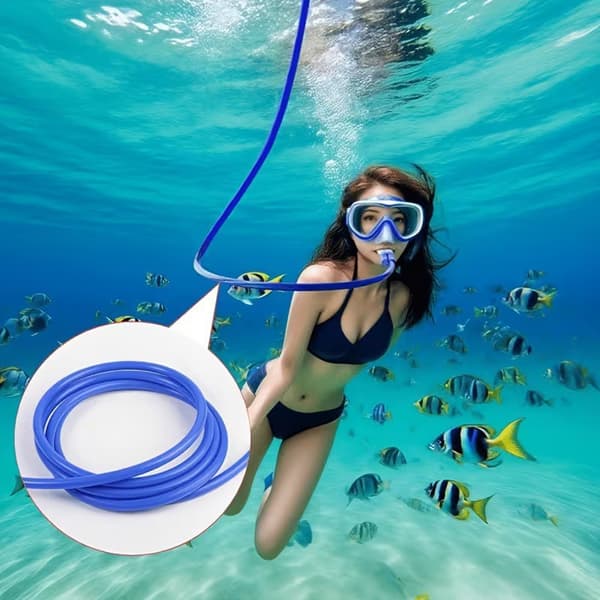 Andningsapparat under vatten, snorkelutrustning för simning, bärbar dykutrustning 2m