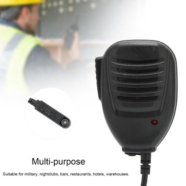 HURRISE Walkie Talkie Tilbehør Håndholdt Mikrofon Højttaler til BAOFENG A58 BF-9700 UV-9R Plus GT-3WP R760 Walkie Talkie