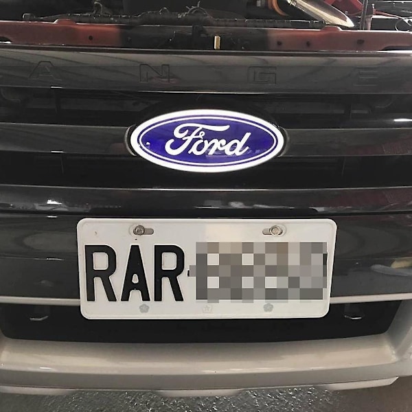 4D LED logo lys til Ford, for og bag Blå Blue 14.5cmby5.6cm