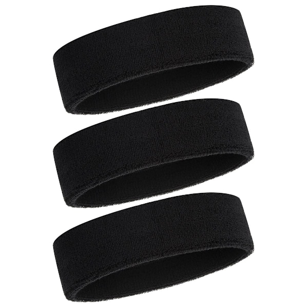 Sweatband Headband for Men and Women - 3/6/12 Pcs Sports Headband Moisture Wicking Athletic Cotton Terry Sweatband Sweat Absorbent Headband