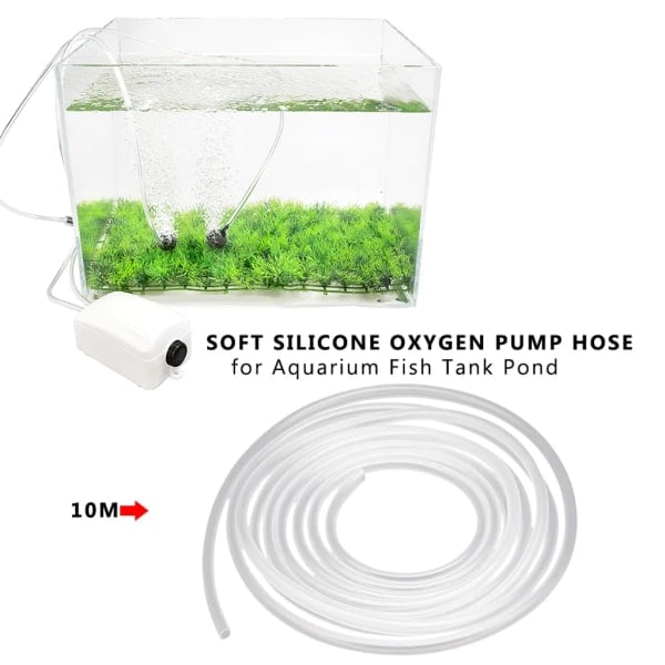 Blød silikone iltpumpe slange 4mm 6mm pumpe rør til luftsten Professionel akvarium havedam værktøj [GKS]