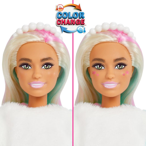 Barbie Cutie Reveal Adventskalender med docka och 24 överraskningar, Julkalender med färgbyte, F&Q