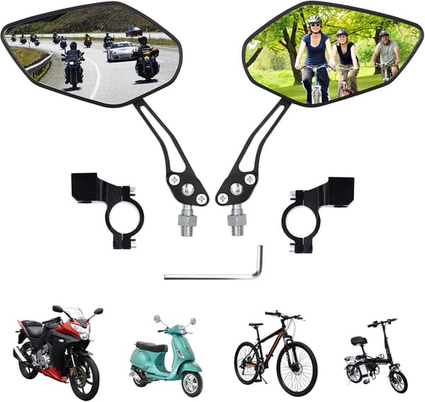 Cykelbackspegel, elbilbackspegel, elektrisk