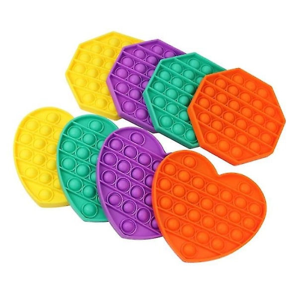Stuff Certified® Pop It - Fidget Anti Stress Leksak Bubbla Leksak Silikon Fyrkantig Vit