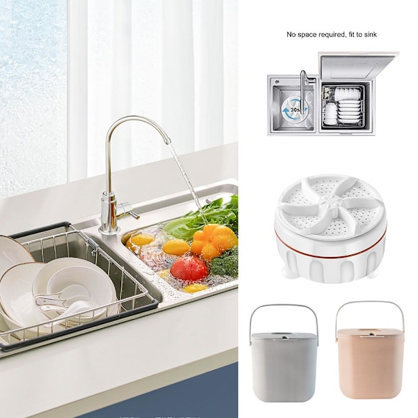 Mini Diskmaskin Portabel Bänkdiskmaskin Djuprengöring för Köket washing machine 1pcs