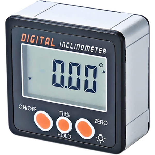 0-360° Digital Inclinometer - Electronic Protractor - Alumin