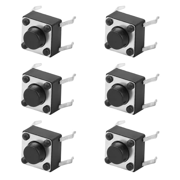 100 stk. Momentan taktil trykknapp Mini mikrobryter 6x6x5mm