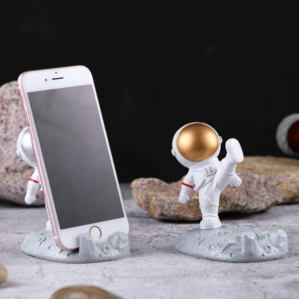 Creative Astronaut Telefonhållare Spaceman Mobiltelefon Stand Cu
