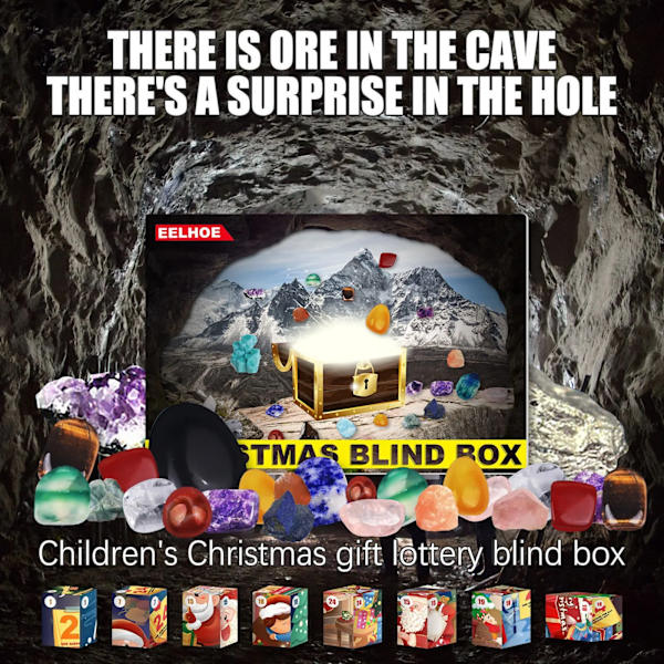 Ny Adventskalender 2021 Jul Leksak för Barn Nedräkningskalender 24 Dagar Jul Leksaker Jul Tryck Bubblor Leksak Pack Present Jul Blue