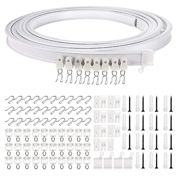 1-5 Meter Böjbar Takskena för Gardiner, Flexibel Takskena {GKS} 3m