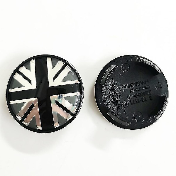 Hjulnavskapsel för Mini Mini Cooper Countryman Jcw 54mm Hjulcentrum Standard -QH black and white union flag