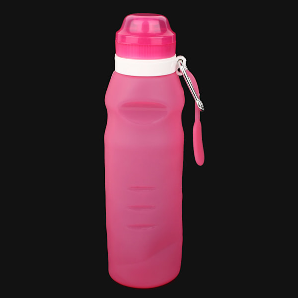 600ml Portabel Hopfällbar Silikonvattenflaska för Resor och Utomhussporter【GKS】