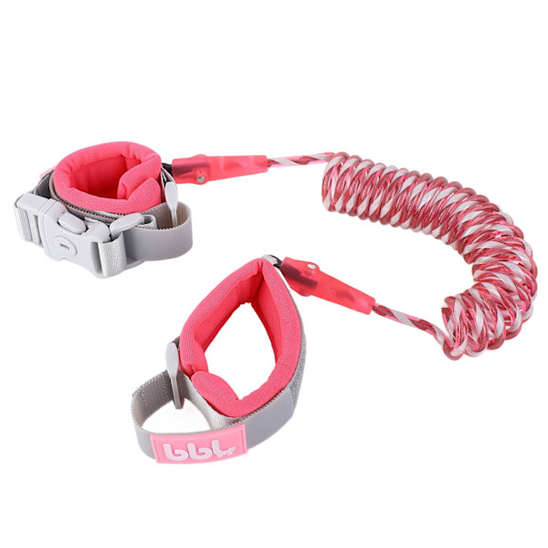 Sikkerhetsarmbånd for barn Multi Reflekterende Armbåndsbånd for utendørs Rosa Rød 6,6 fot (Reflekterende med lås)