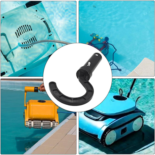 Pool dammsugarkrok, poolkrok för stänger, tillbehör för pooldammsamlare, krokar, tillbehörskrokar för poolrengöringsrobot