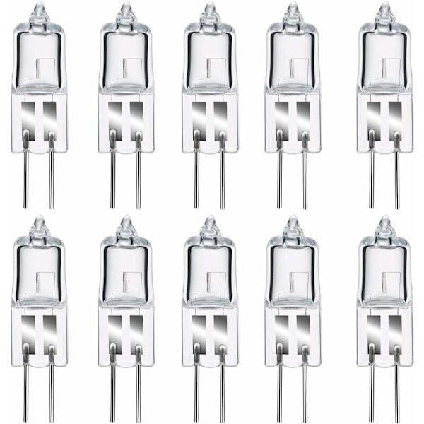 G4 Halogenlampor, G4 Halogen Stiftsockellampa 12V 20W, 2800K Dimbar Varmvit G4 Klar Kapsellampa 20-pack