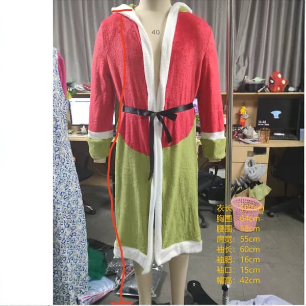 Julekostumer, Halloween-sæt, juletøj, Grinch-festkostumer, julekostumer til voksne Beagle with white One size fits all