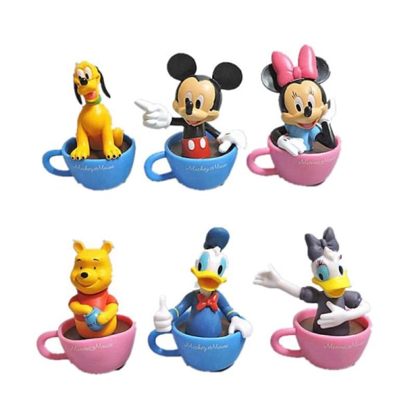 6st Tecknad Animation Disney Cup Socker Gammal Animation Dekoration