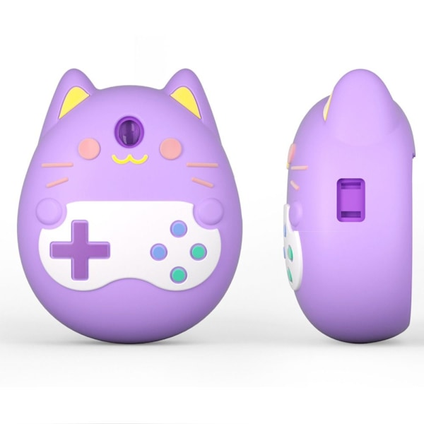 Virtuaalinen elektroninen kotelopelin koneen kansi Tamagotchi Pixille purple