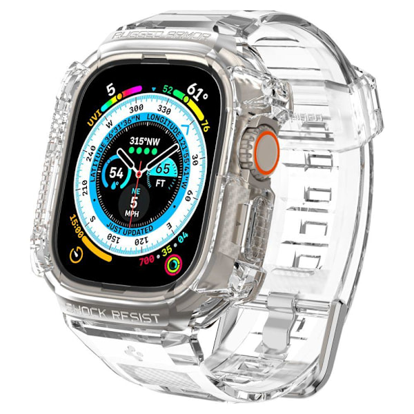 Spigen Apple Watch Ultra 49mm Kotelo/Ranneke Rugged Armor 'Pro' Crystal