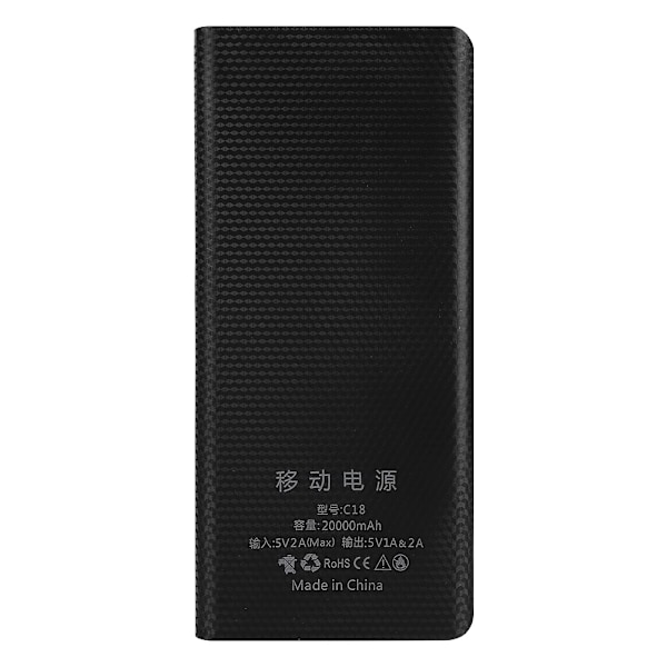 8x 18650 Litium Batteri Oppbevaringsboks Holder Sveisefri DIY Mobil Strømboks Svart