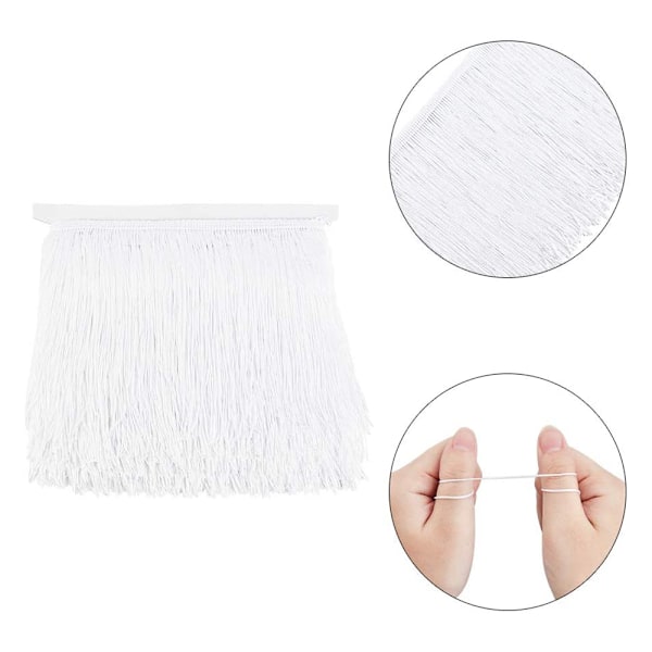 10m sytrådfrans - Frans tofs 15cm/10cm bredd för